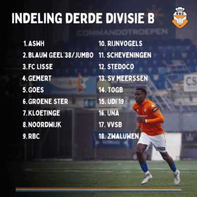 🔴 WEDSTRIJDPROGRAMMA EN INDELING RBC BEKEND