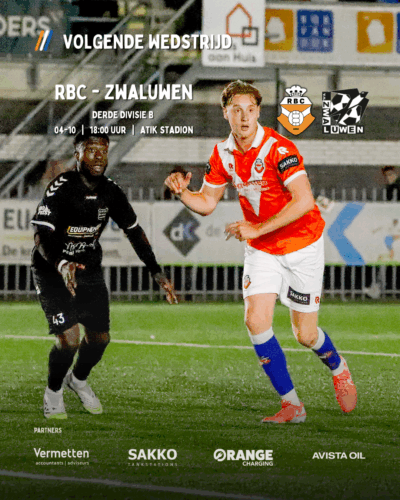 🔴 RBC VANAVOND TEGEN ZWALUWEN