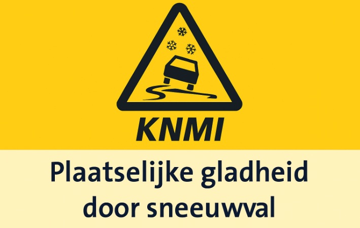 PLAATSELIJKE GLADHEID DOOR SNEEUWVAL IN NOORD-BRABANT