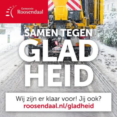 Waarschuwing voor gladheid in Roosendaal